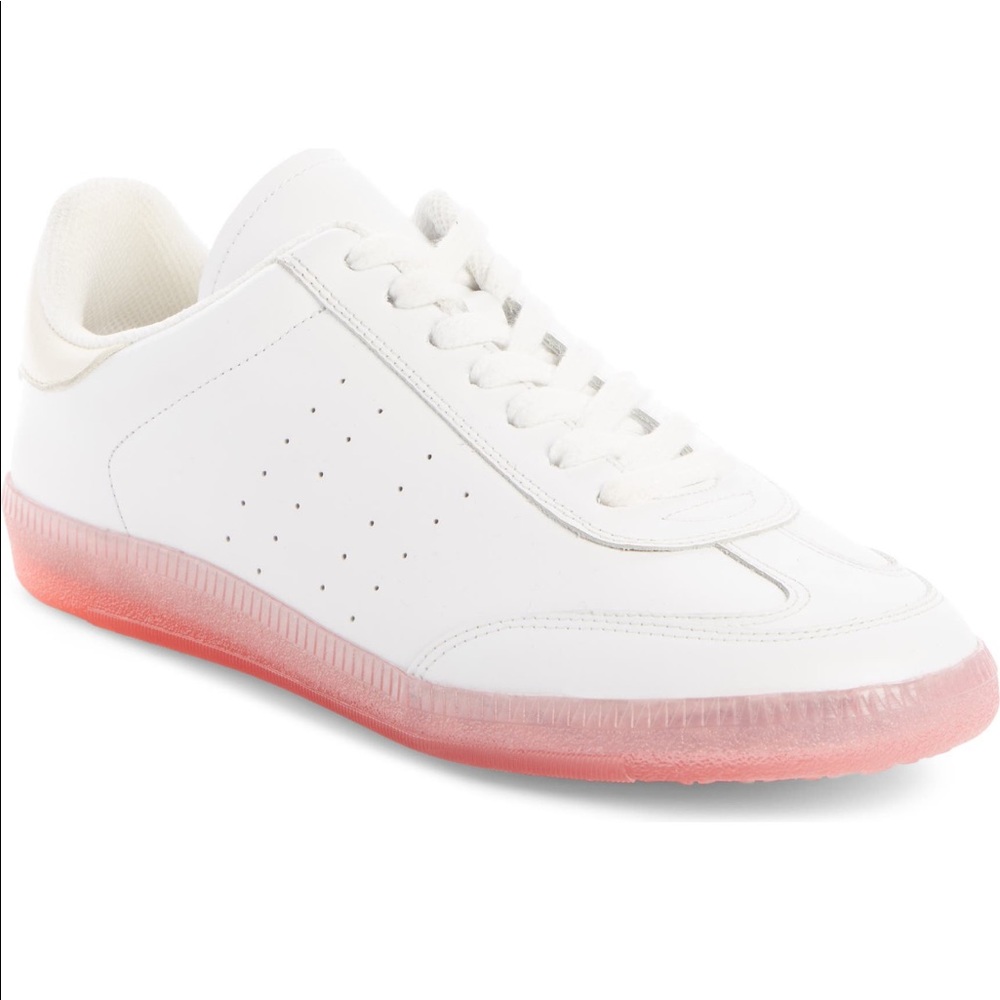 Isabel Marant Transparent SNEAKERS Size 5US/36EU pink sole white sneakers